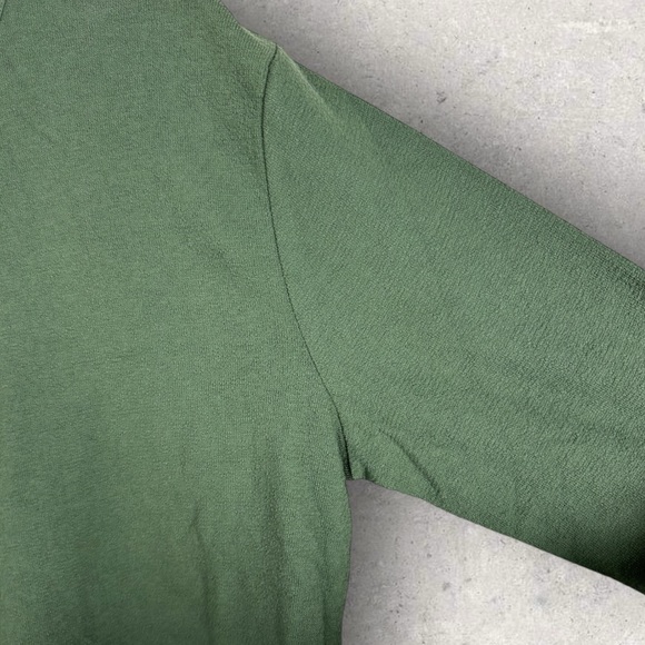 Samsoe Green Textured Crew Neck Sweater Mens Size XL Thyme Knit Cotton‎ NEW NWT - Picture 8 of 14
